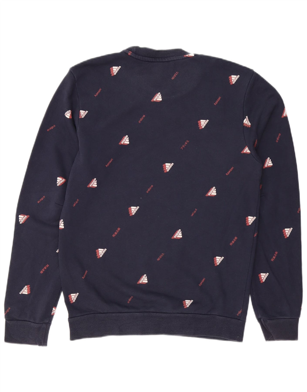 ADIDAS Sweat-shirt graphique pour hommes, petit, bleu marine