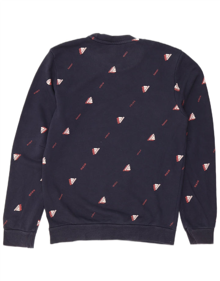 ADIDAS Sweat-shirt graphique pour hommes, petit, bleu marine