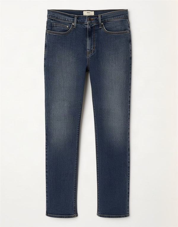 Marks & Spencer Jean Slim Homme W32 L31 Bleu Coton