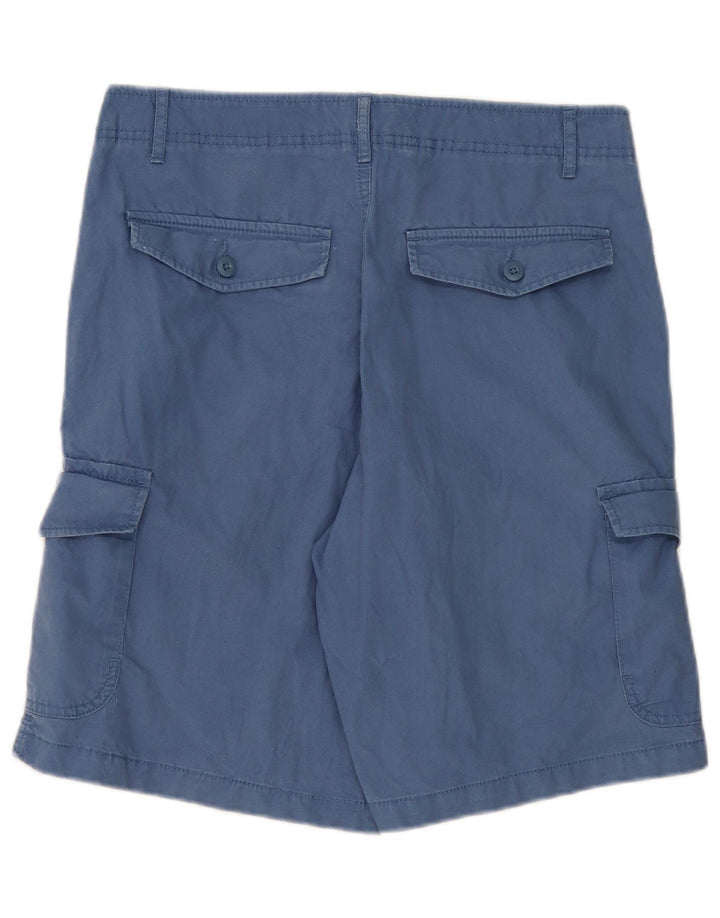 MARKS & SPENCER Short Cargo Homme W32 Bleu Moyen Coton