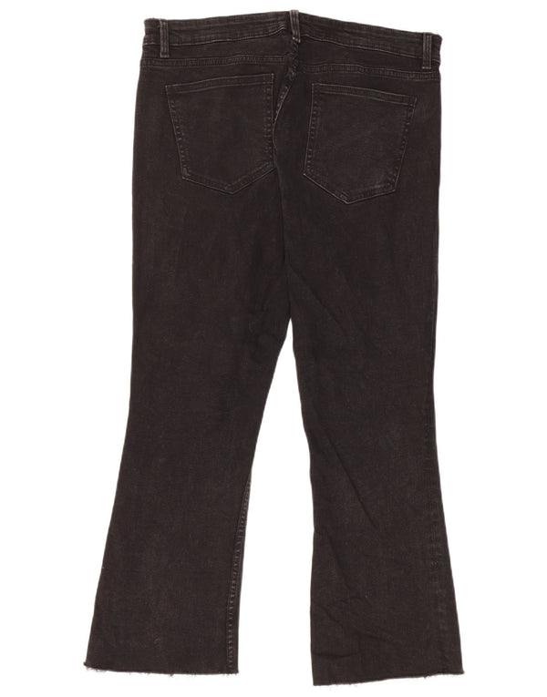Zara Jean court bootcut femme EU 44 XL W34 L24 coton noir