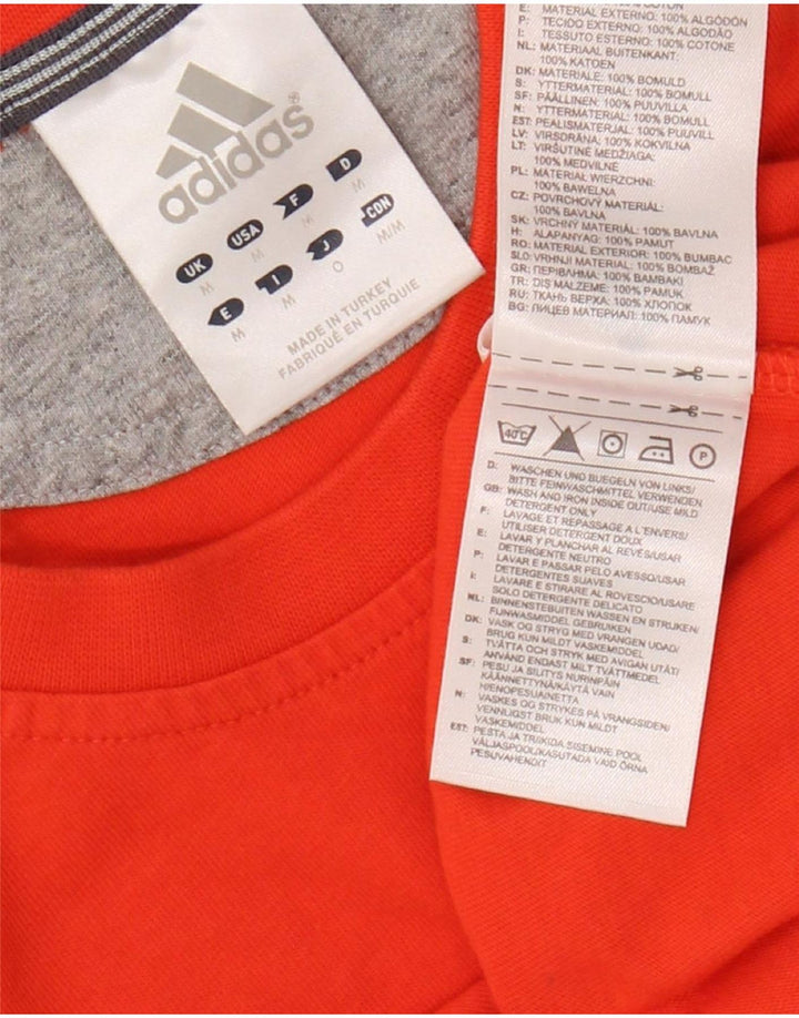 ADIDAS T-Shirt Homme Coton Orange Moyen