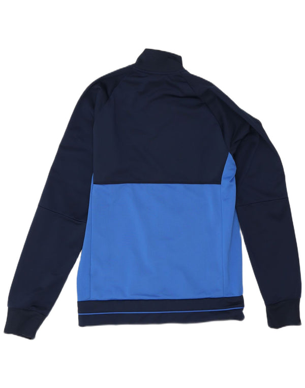 Adidas Veste de survêtement pour homme Taille S Bleu marine Colorblock Polyester
