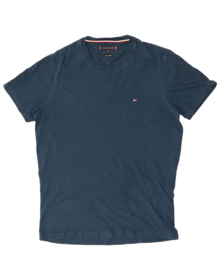 Tommy Hilfiger T-Shirt Homme Bleu Marine Moyen Coton