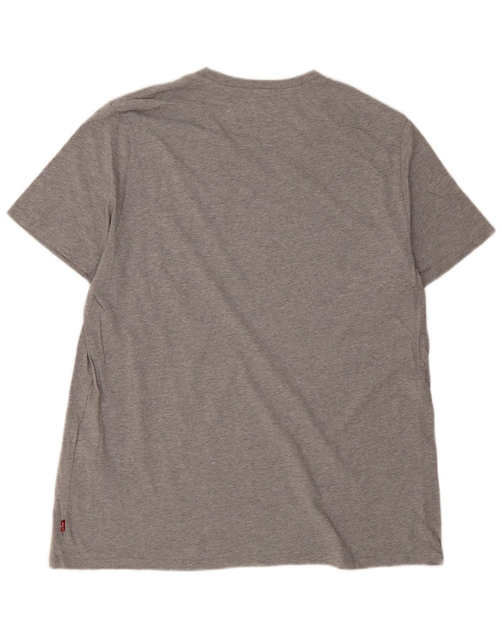 Levi's T-Shirt Graphique Homme 2XL Gris Coton