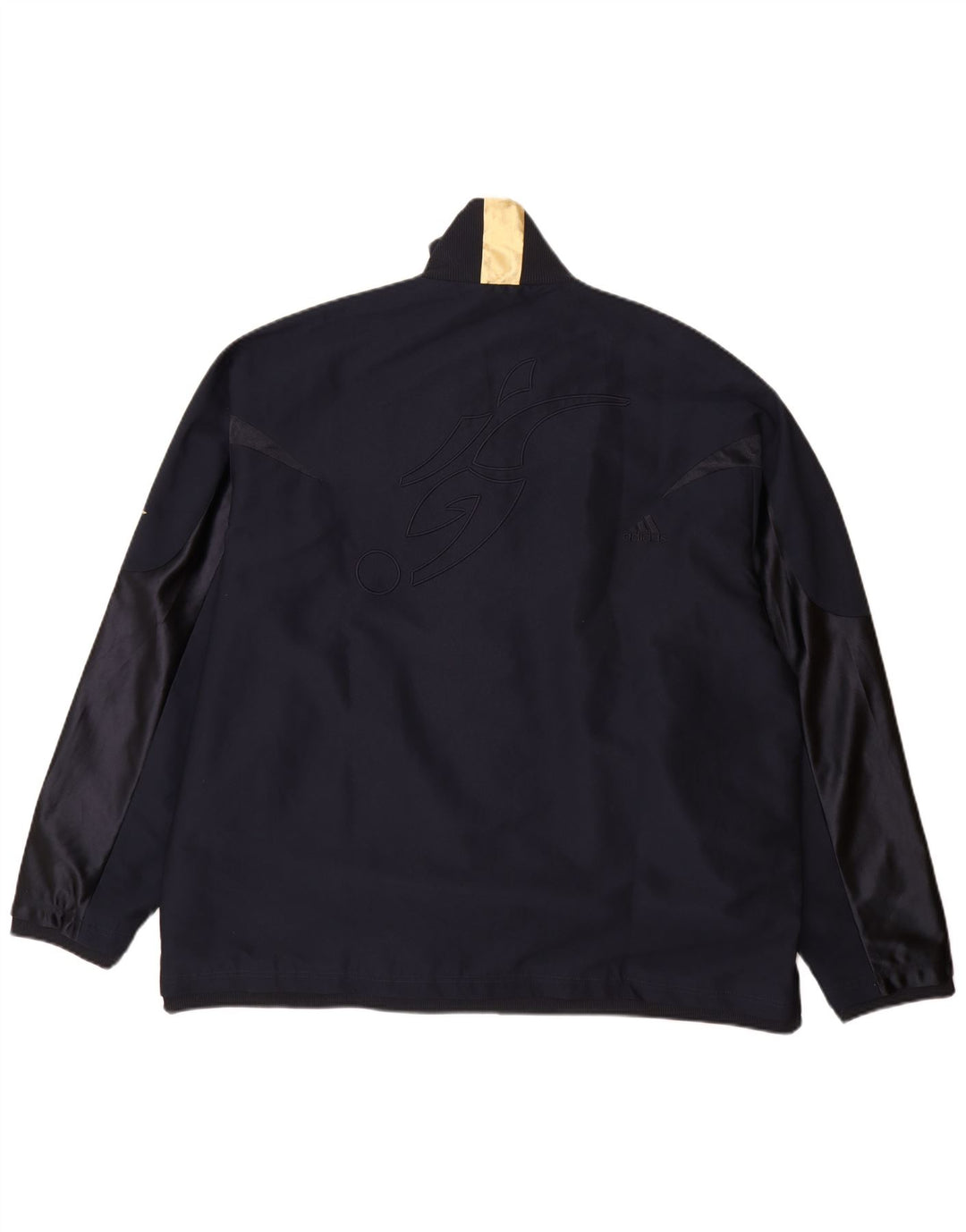 Adidas Veste de Pluie Homme UK 42 XL Bleu Marine Polyester