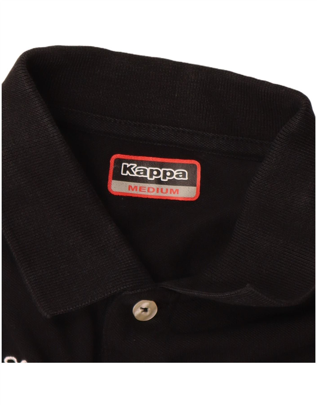 KAPPA Polo Homme Noir Moyen Coton