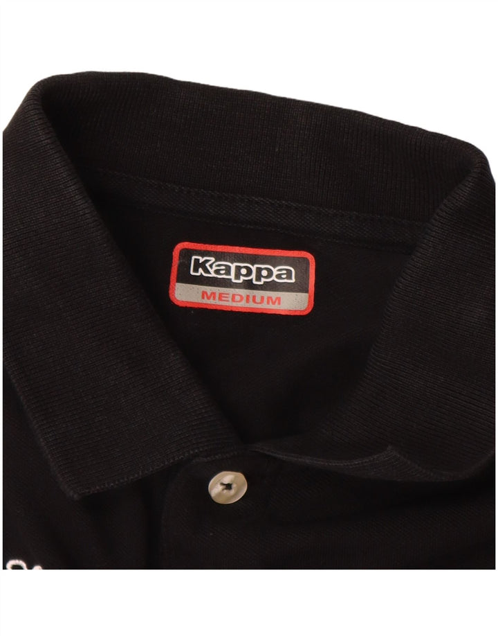 KAPPA Polo Homme Noir Moyen Coton