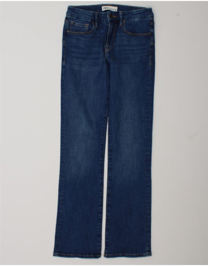 Zara Jeans Bootcut Femme EU 38 Small W28 L32 Bleu Coton