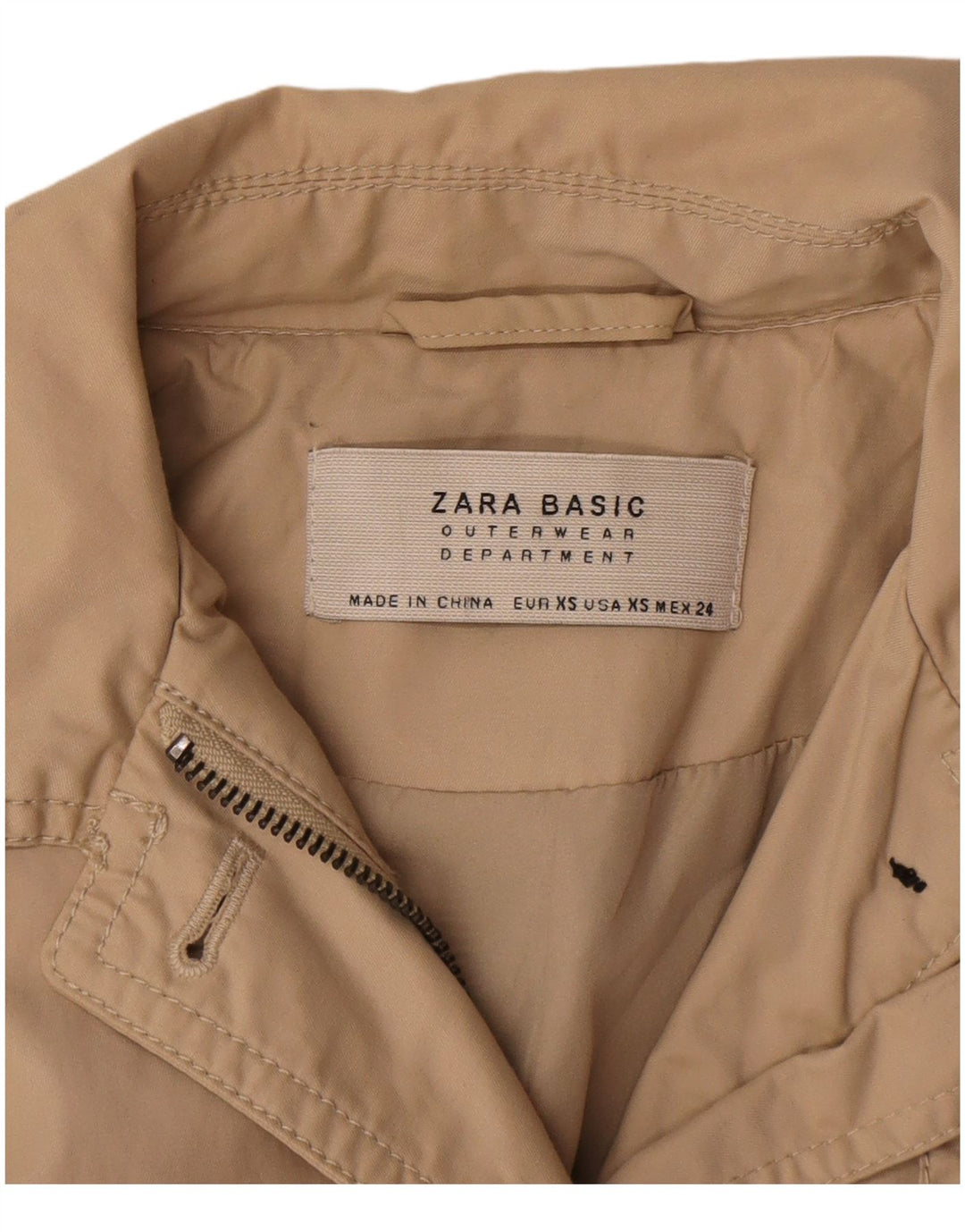 Zara Trench Femme UK 6 XS Beige