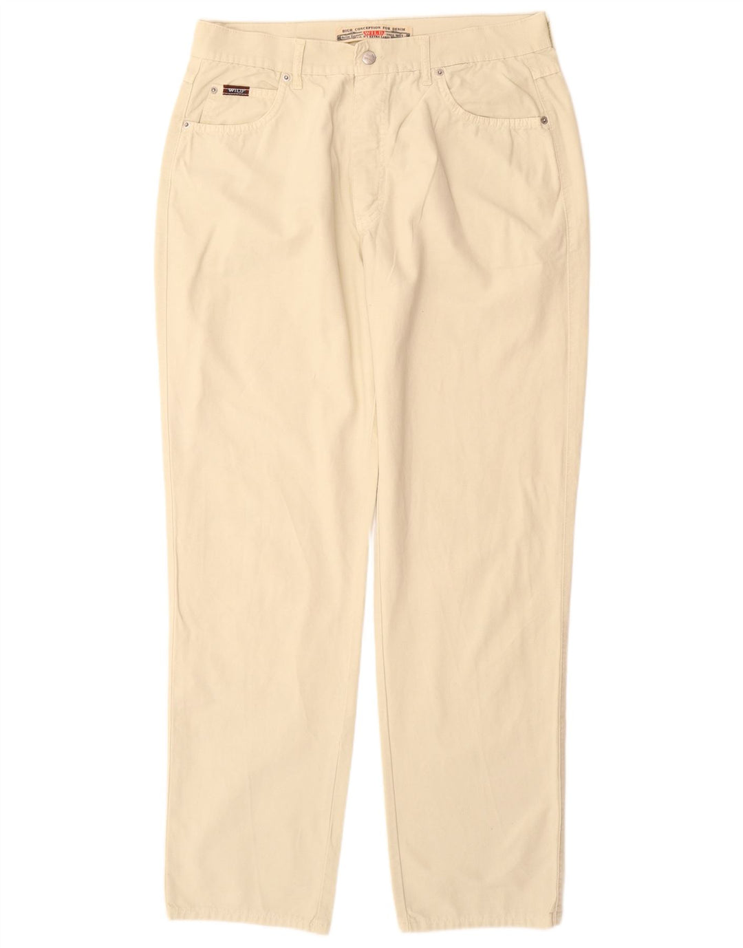 WILD JEANS Pantalon décontracté fuselé pour homme IT 54 2XL W34 L33 Beige Coton