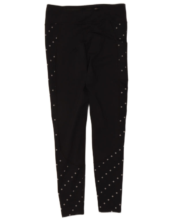 Nike Leggings Femme UK 8 Petit Polyester à Pois Noir