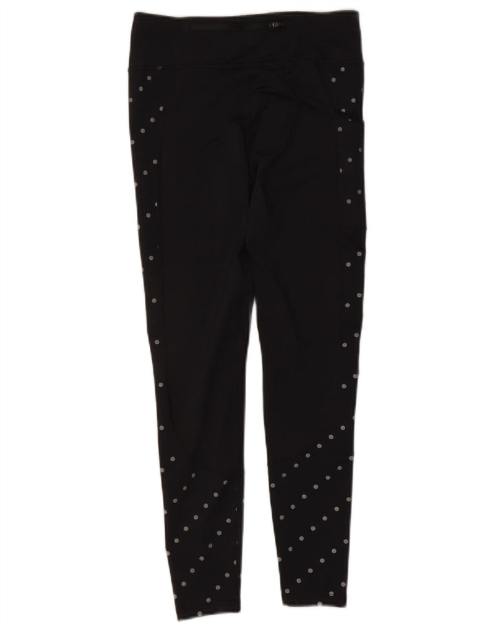 Nike Leggings Femme UK 8 Petit Polyester à Pois Noir