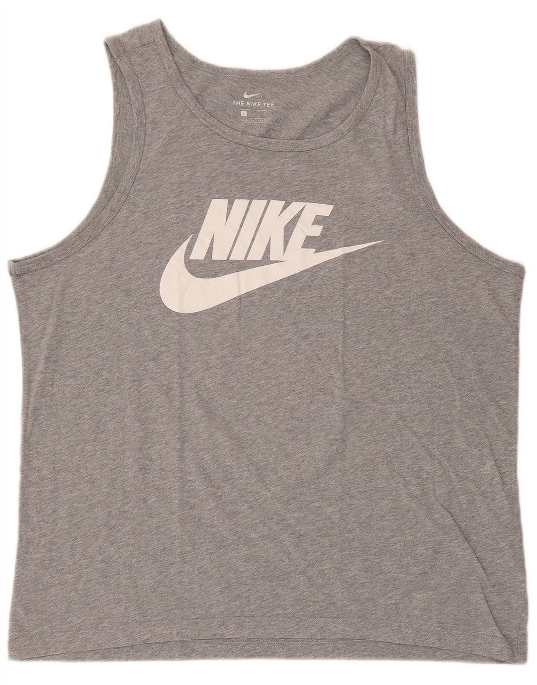 Nike Mens Graphic Débardeur Large Gris Coton