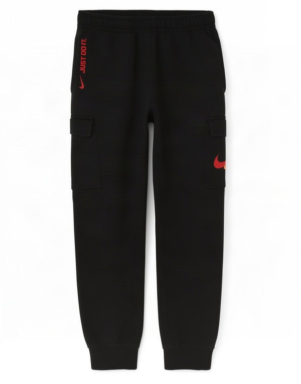 Nike Pantalon de survêtement cargo graphique pour homme en coton noir Taille S