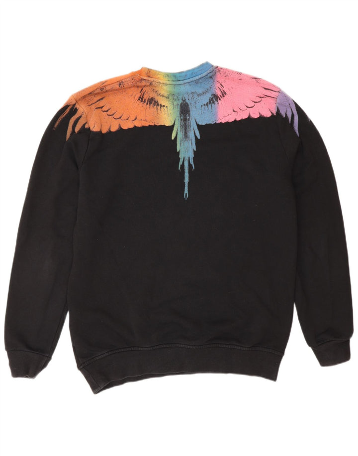 Kappa Sweat-shirt graphique pour homme en polyester color block noir moyen