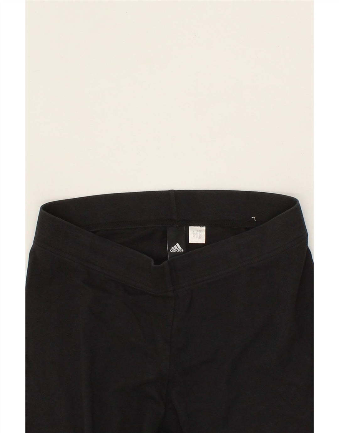 ADIDAS Womens Graphic Leggings UK 12 Medium  Black Vintage Adidas and Second-Hand Adidas from Messina Hembry 