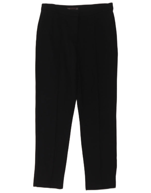 Marks & Spencer Pantalon décontracté slim pour femme UK 10 Small W29 L28 Bleu marine