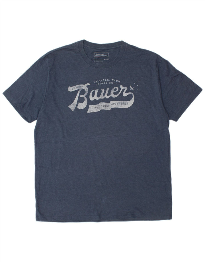 EDDIE BAUER T-Shirt Graphique Homme Grand Bleu Coton