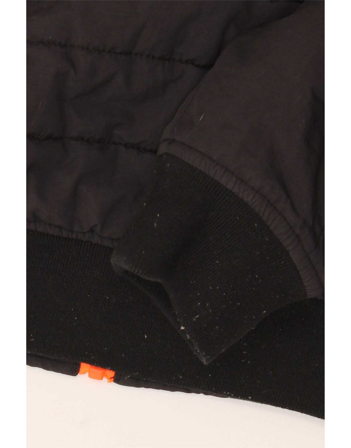 Superdry Veste matelassée pour hommes UK 38 Medium Black Nylon