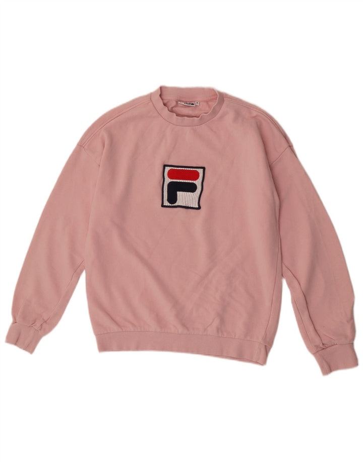 Fila Sweat-shirt graphique pour femme UK 14 Coton rose moyen