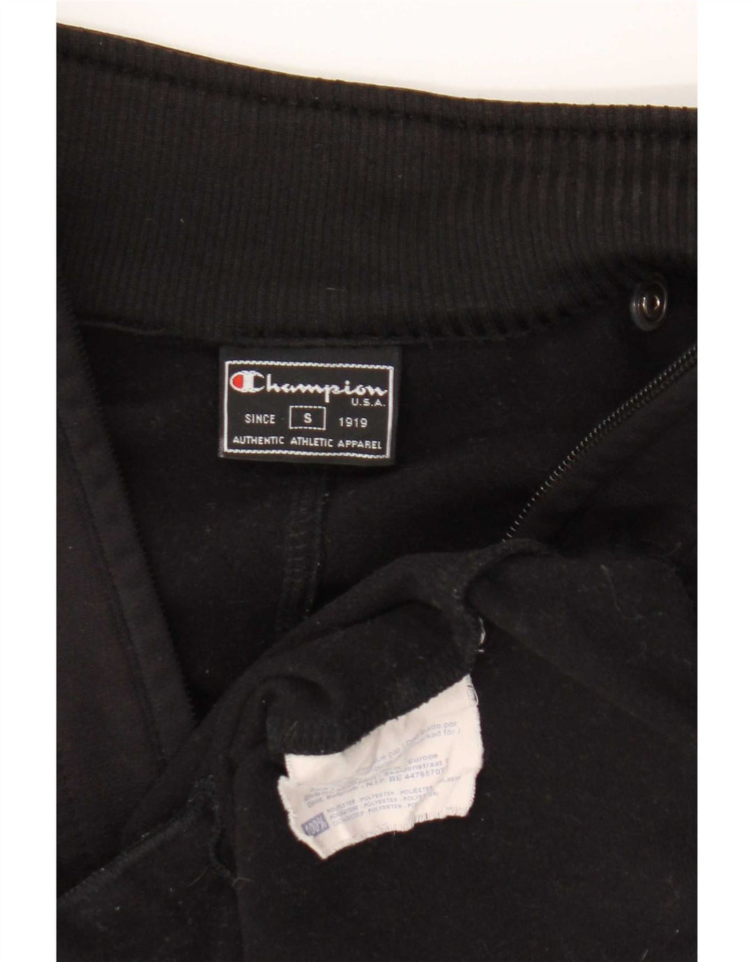 Champion Veste de survêtement surdimensionnée pour femme UK 10 Petit Noir Polyester
