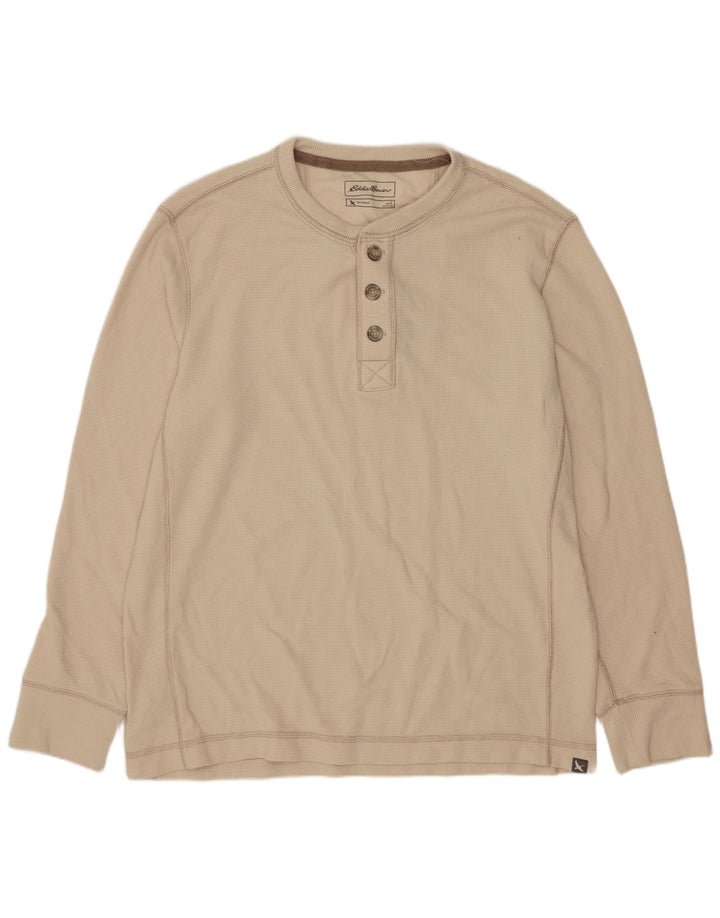 Eddie Bauer Haut à manches longues pour homme en coton beige