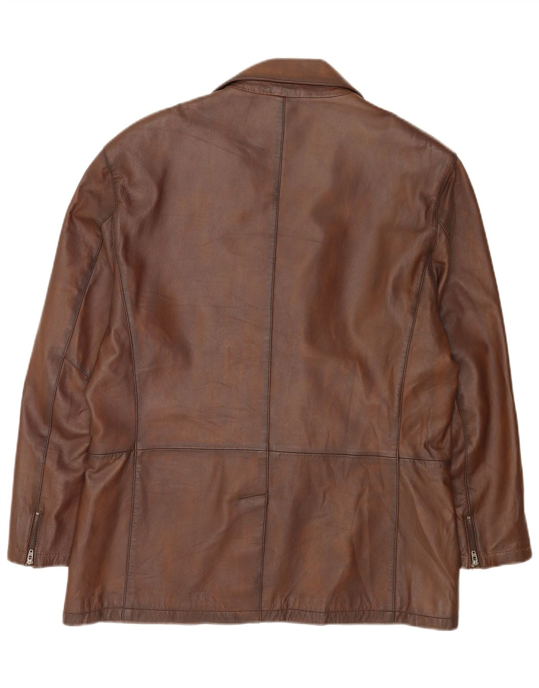 Conbipel Veste Blazer en Cuir à 3 Boutons pour Homme IT 56 2XL Marron