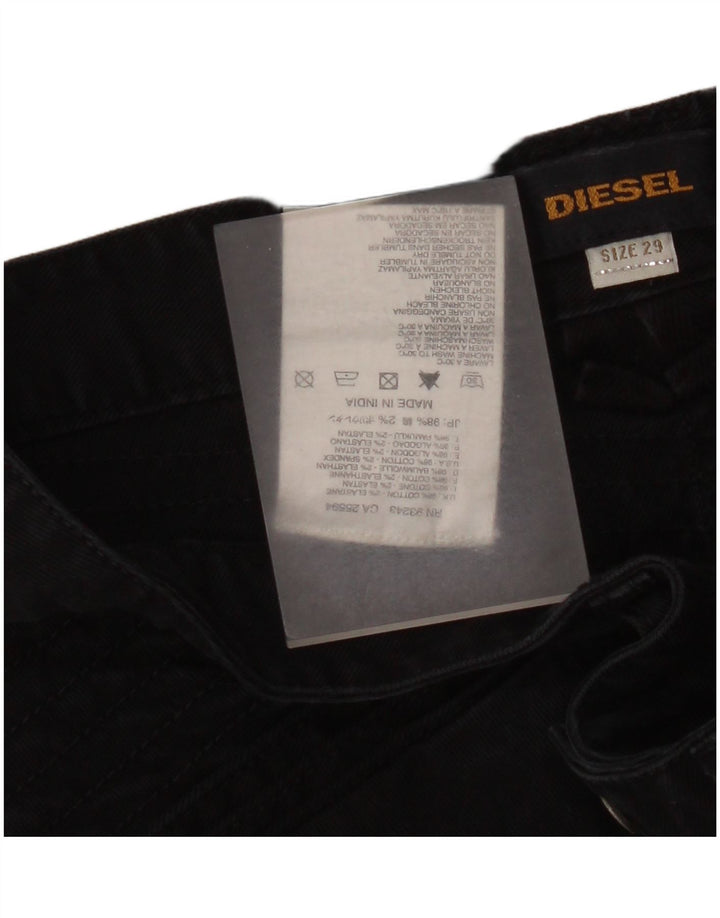 Diesel Femme Mini Jupe En Jean W29 Coton Noir Moyen