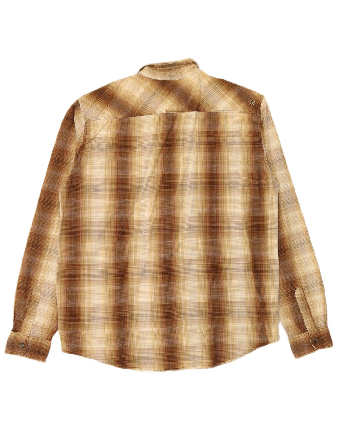 Columbia Chemise Homme XL Marron Carreaux Coton