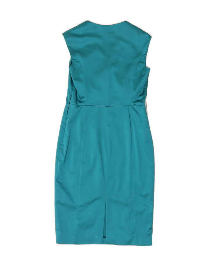 COAST Womens Sheath Dress UK 12 Medium  Blue Acetate Vintage Coast and Second-Hand Coast from Messina Hembry 