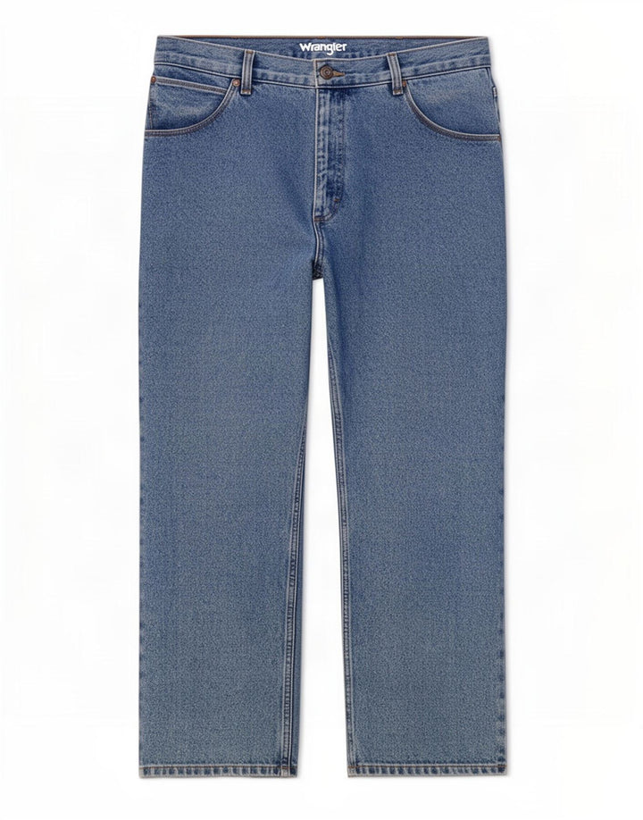 Wrangler Jean droit homme W38 L27 bleu coton