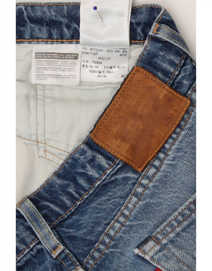 Levi's Jean droit vieilli W32 L30 homme bleu coton