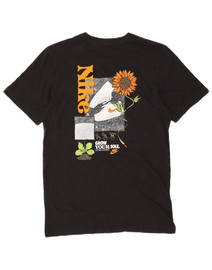 NIKE T-shirt graphique pour hommes, petit, noir, floral