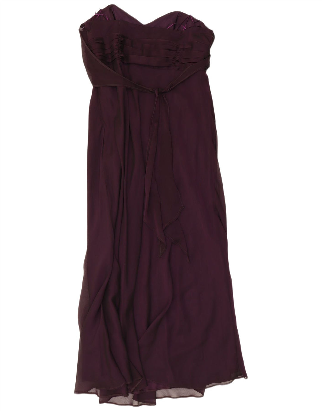 DEBUT Robe Maxi Bustier Femme UK 18 XL Violet Polyester