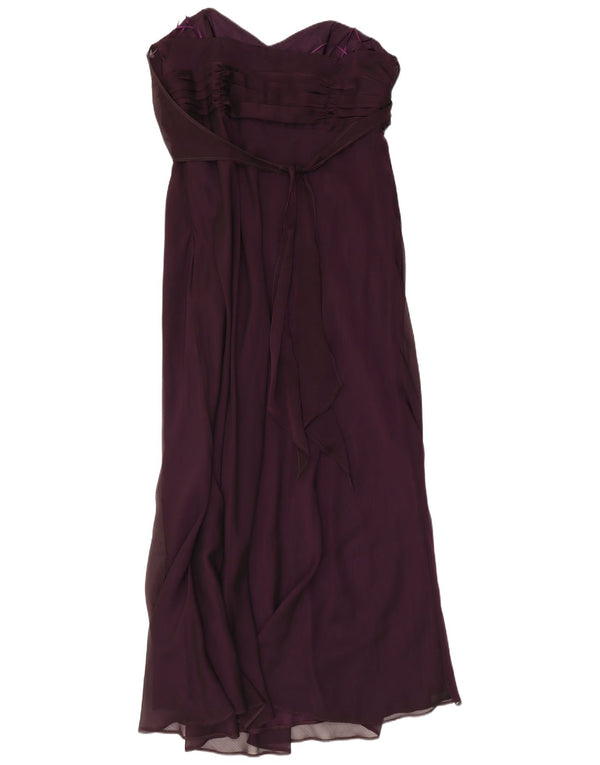DEBUT Robe Maxi Bustier Femme UK 18 XL Violet Polyester