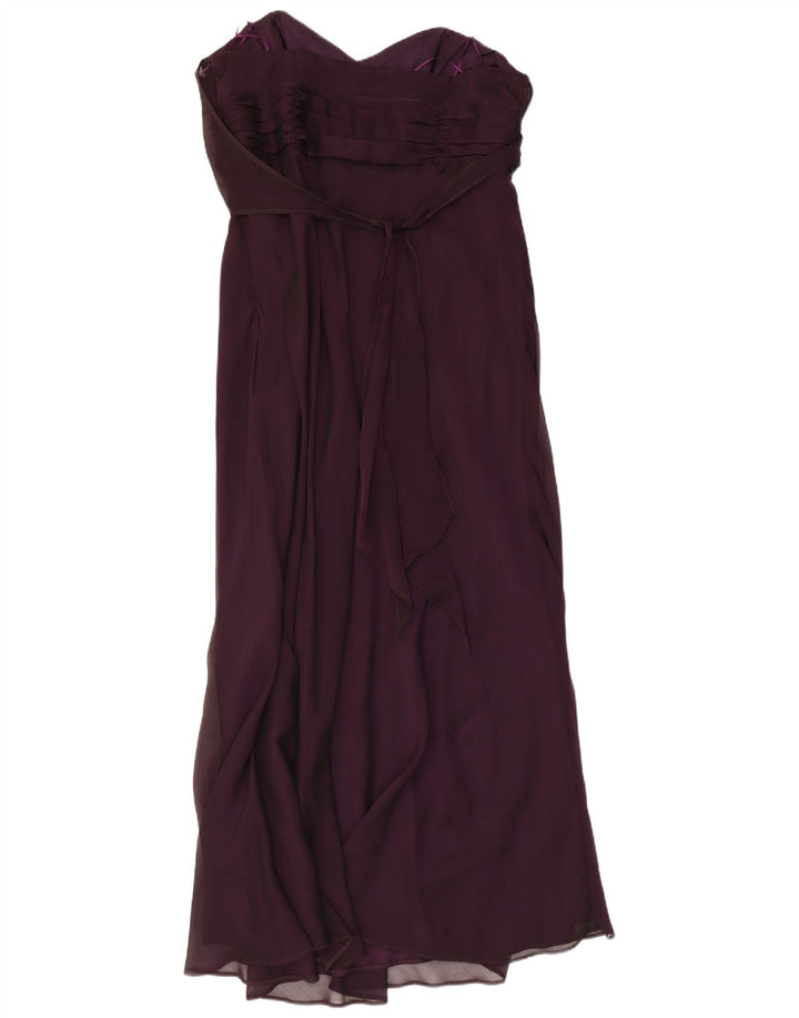 DEBUT Robe Maxi Bustier Femme UK 18 XL Violet Polyester