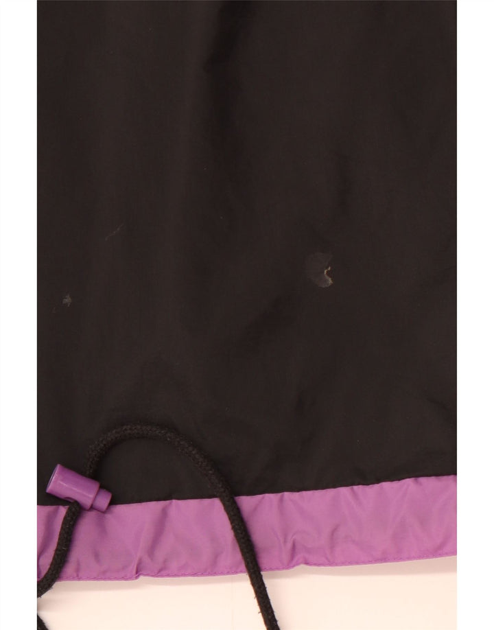 RODEO Veste Anorak à capuche pour homme UK 36 Small Noir Colorblock Nylon