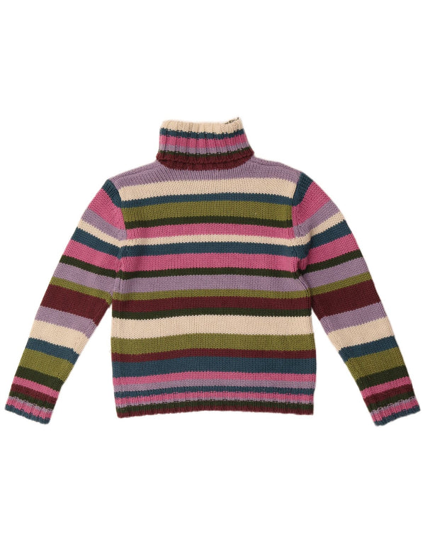 Zara Womens Trafaluc Roll Neck Jumper Sweater UK 14 Large Multicolore