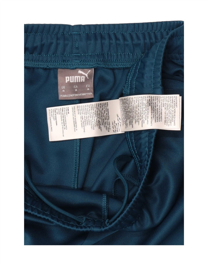PUMA Womens Tracksuit Trousers UK 12 Medium  Blue Colourblock Polyester