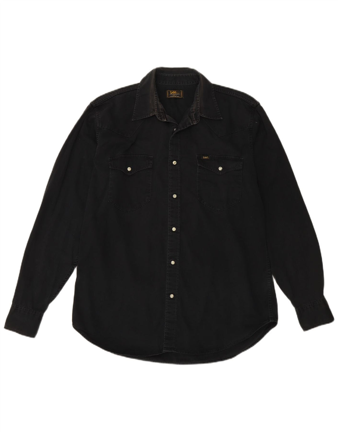 LEE Chemise en Jean Homme Large Noir Coton