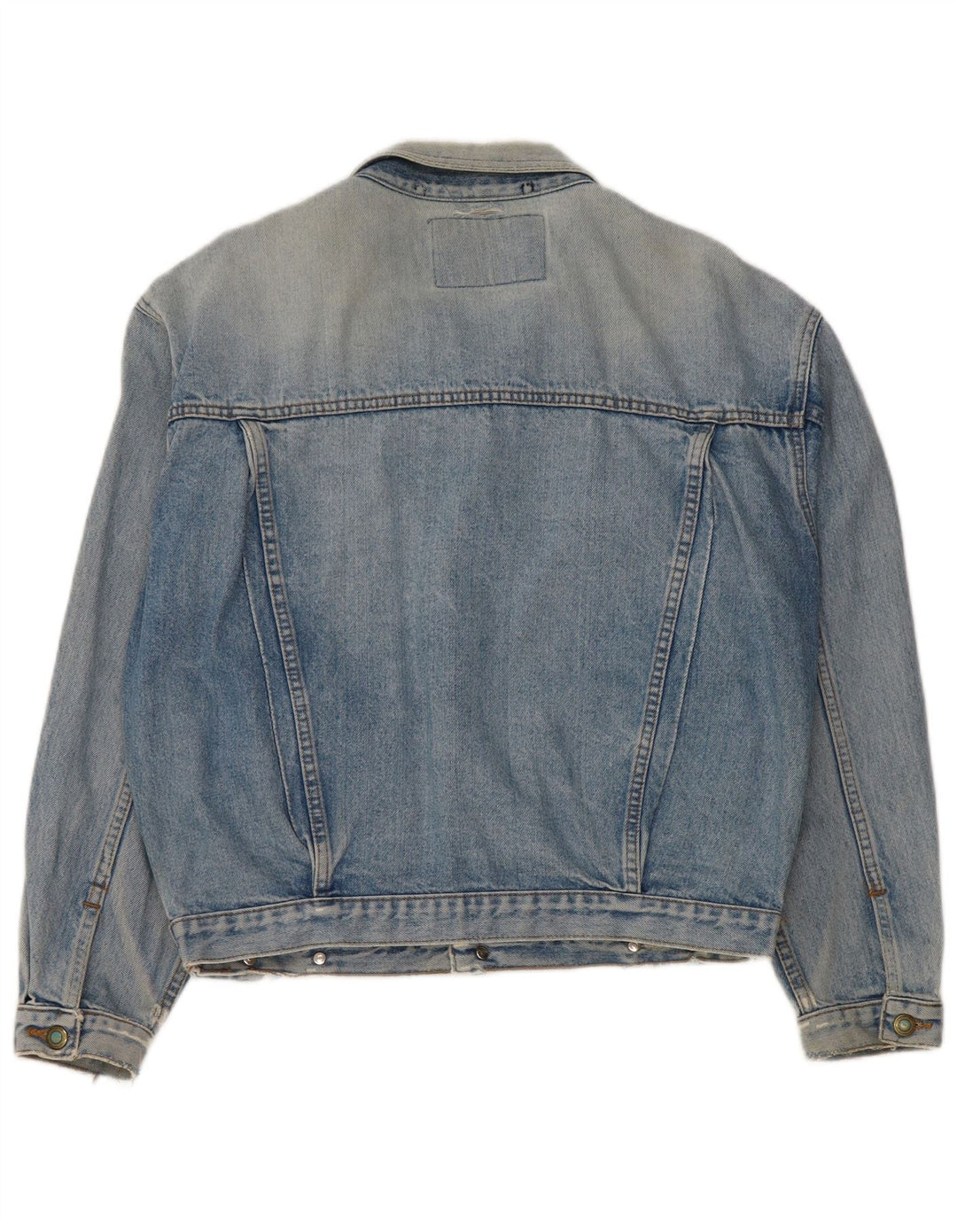 JEP'S Veste en jean surdimensionnée pour femme UK 10 Petit coton bleu