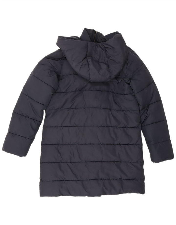 Hobbs Manteau matelassé surdimensionné à capuche pour femme UK 8 Small Bleu marine Polyester