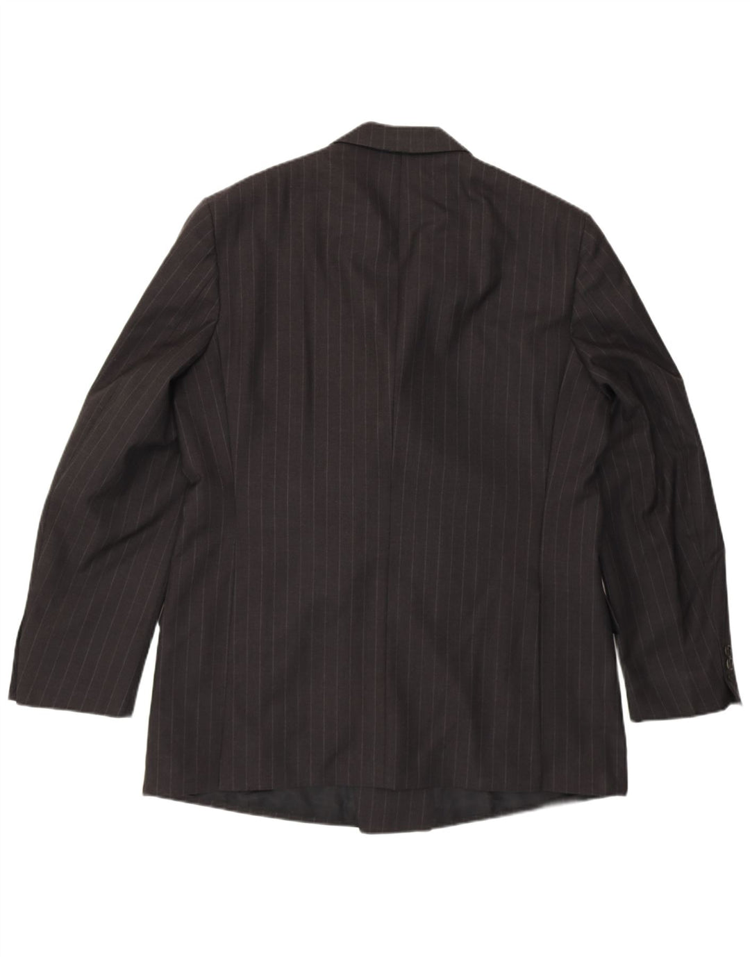 BURBERRYS Mens Double Breasted Blazer Jacket IT 52 Large Grey Pinstripe Vintage Burberrys and Second-Hand Burberrys from Messina Hembry 