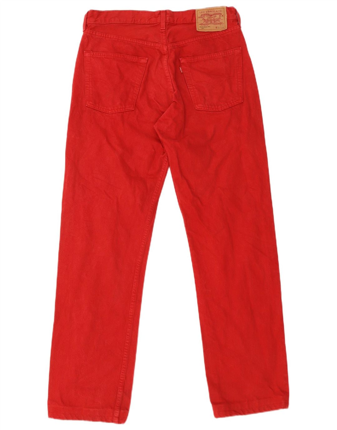 Levi's Jean Droit 501 Homme Rouge W34 L31 Coton