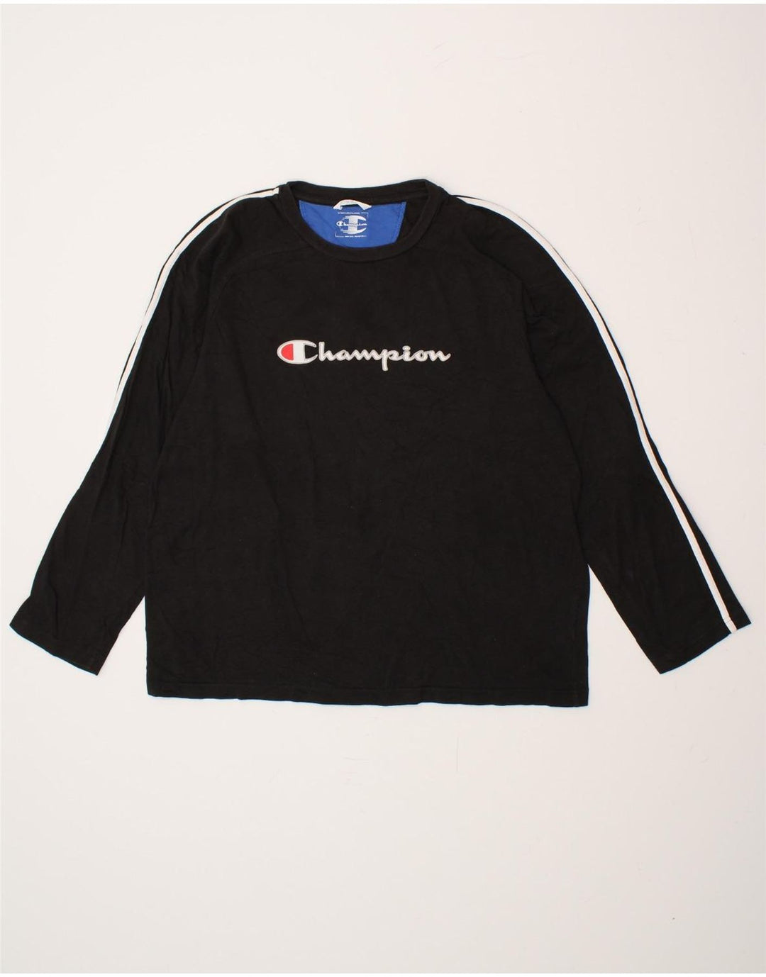 CHAMPION Womens Graphic Top Long Sleeve UK 20 2XL Black Vintage Champion and Second-Hand Champion from Messina Hembry 