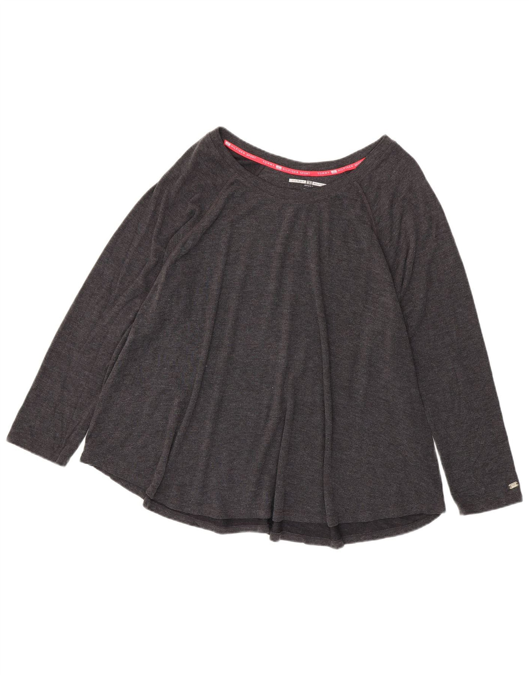 Tommy Hilfiger Haut à manches longues pour femme UK 20 2XL Gris Polyester