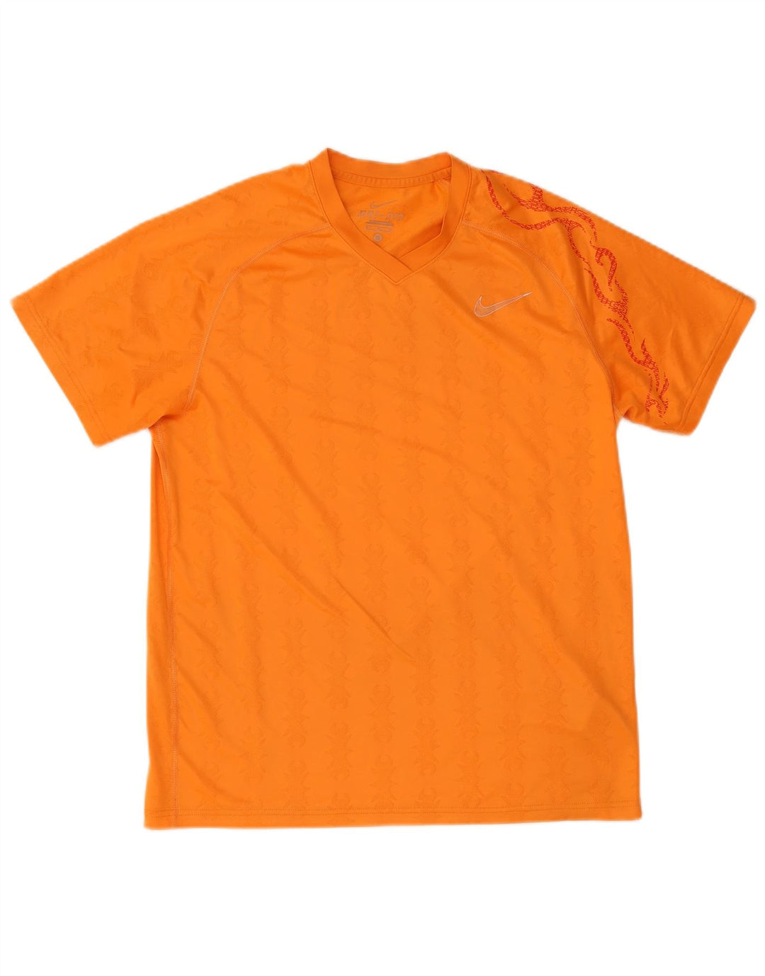 Nike T-Shirt Homme Orange Moyen Paisley Polyester