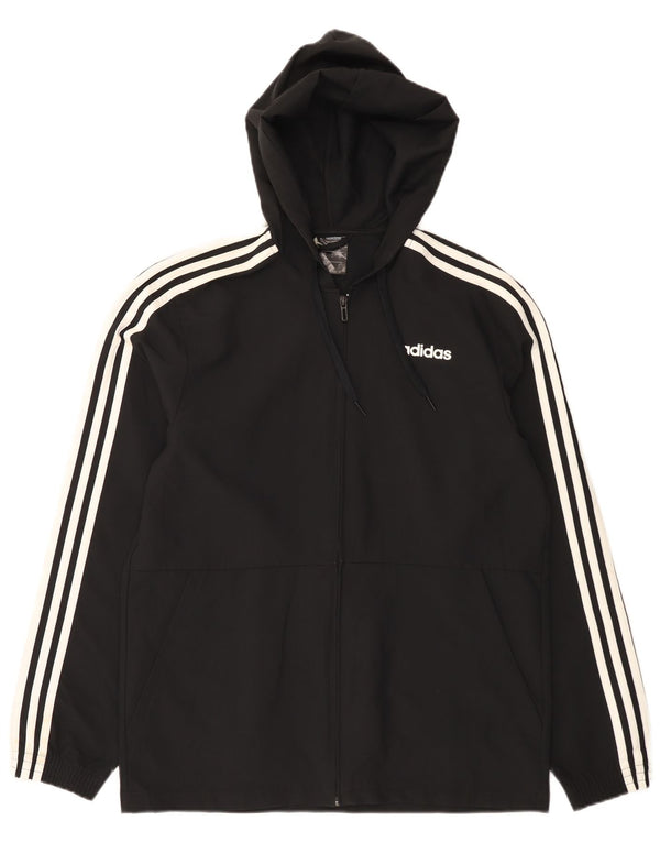 Adidas Veste de survêtement à capuche pour homme Petit Noir Polyester