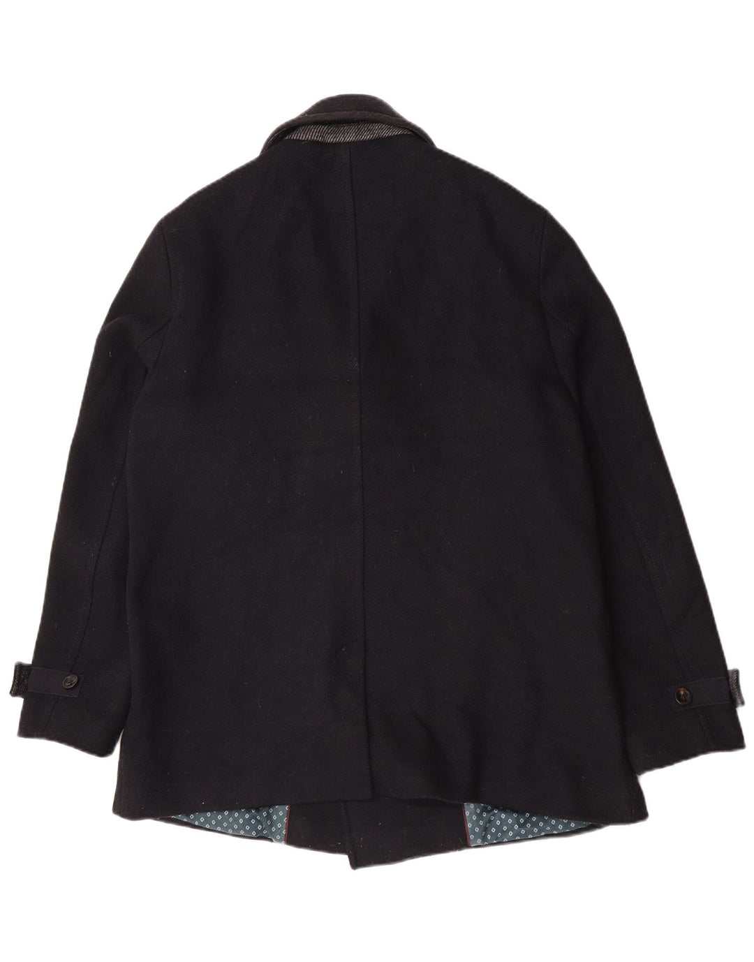 Ted Baker Caban pour homme Taille 6 2XL Laine noire